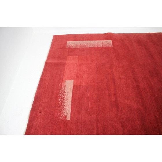 Image 1 of Vintage abstract design modernist rug 1970s