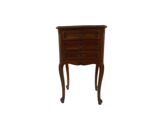 Image 1 of Antique French Cherrywood Night Stand - Antique Cabinet