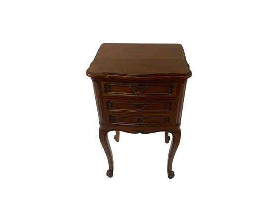 Image 1 of Antique French Cherrywood Night Stand - Antique Cabinet