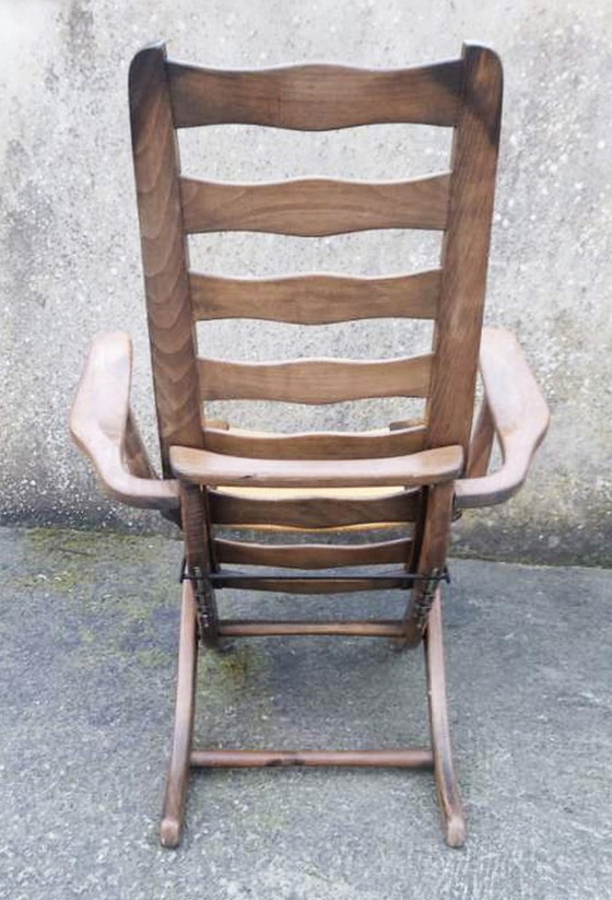 Image 1 of Pair De Fauteuil Transat Chaise Relax Triconfort France, Vintage,