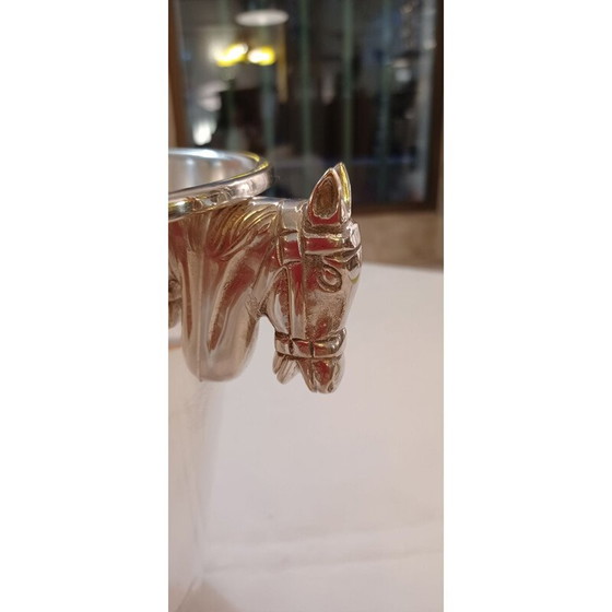 Image 1 of Vintage silver metal ice bucket by Jordan Sheffield, England