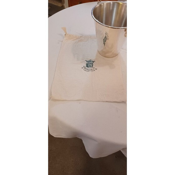 Image 1 of Vintage silver metal ice bucket by Jordan Sheffield, England
