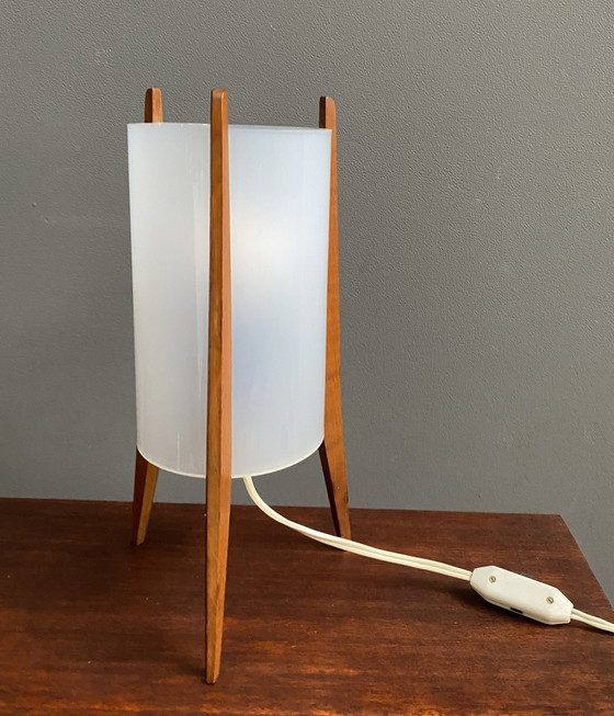 Image 1 of Table Lamp Plexiglass Tripod By Pokrok Czech-Republic 1970S