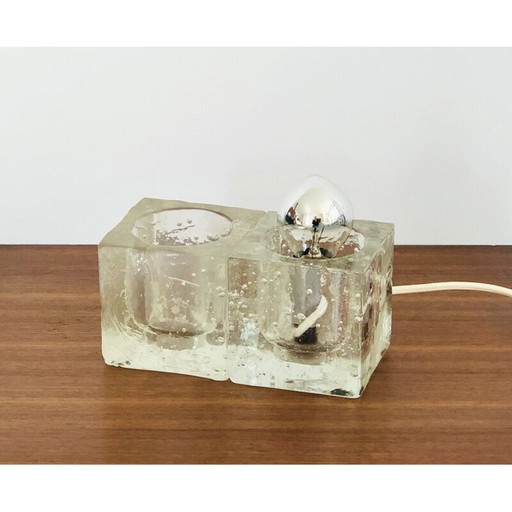 Vintage Murano glass table lamp, Italy 1960