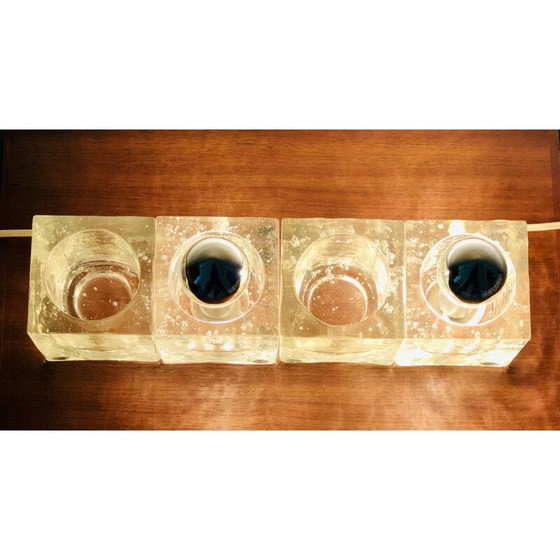 Image 1 of Lampada da tavolo vintage in vetro di Murano, Italia anni '60