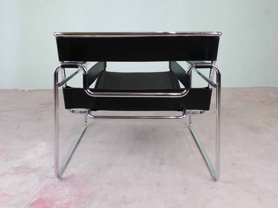 Image 1 of Chaise Wassily par Marcel Breuer pour Gavina