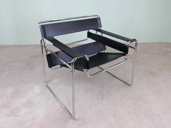 Image 1 of Chaise Wassily par Marcel Breuer pour Gavina