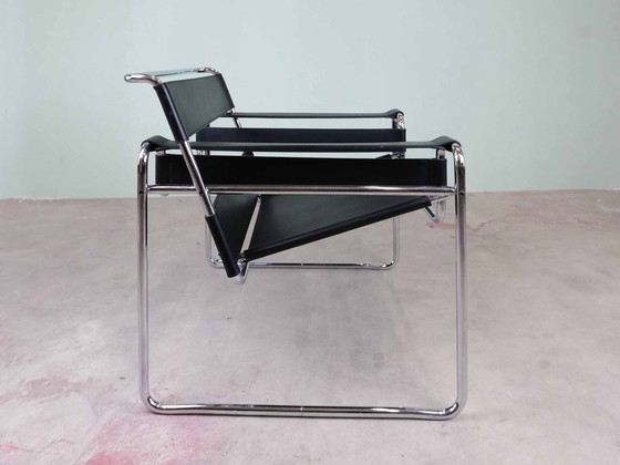 Image 1 of Chaise Wassily par Marcel Breuer pour Gavina