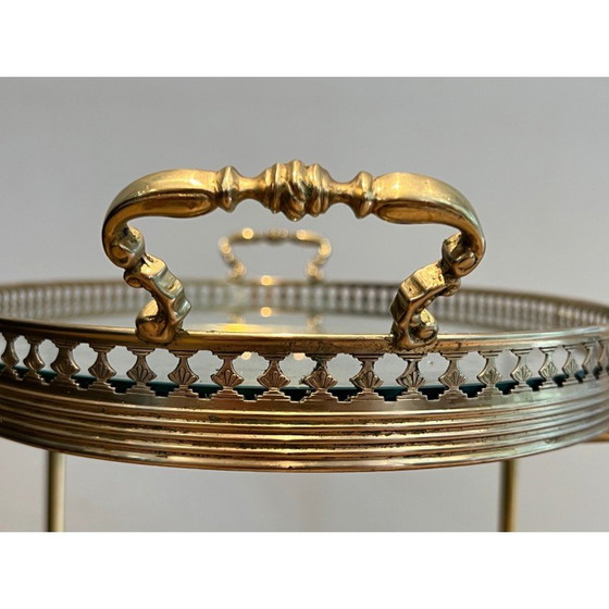 Image 1 of Vintage brass rolling table, France 1940