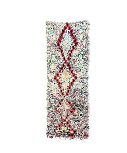 Moroccan Runner Boucherouite Rug 