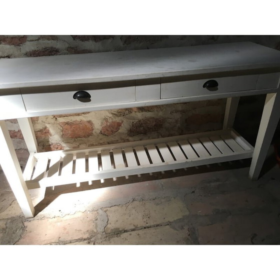 Image 1 of Vintage pine console