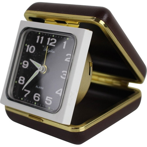 Vintage wind-up alarm clock for Rhythm, Czechoslovakia 1960
