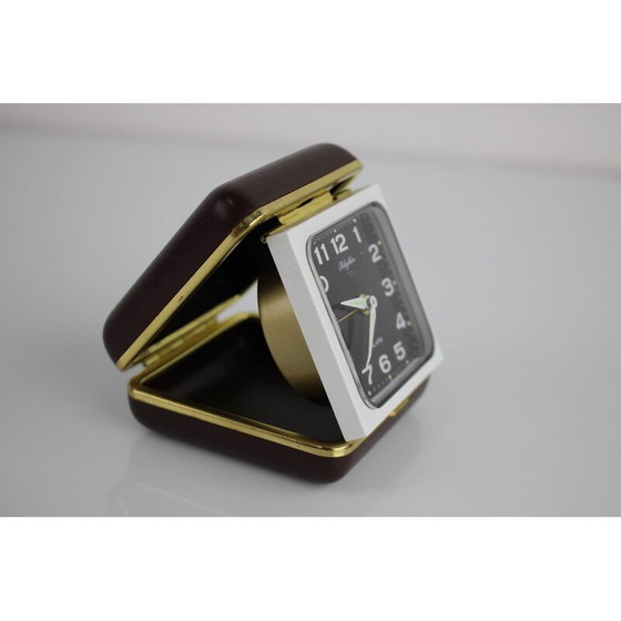 Image 1 of Vintage wind-up alarm clock for Rhythm, Czechoslovakia 1960