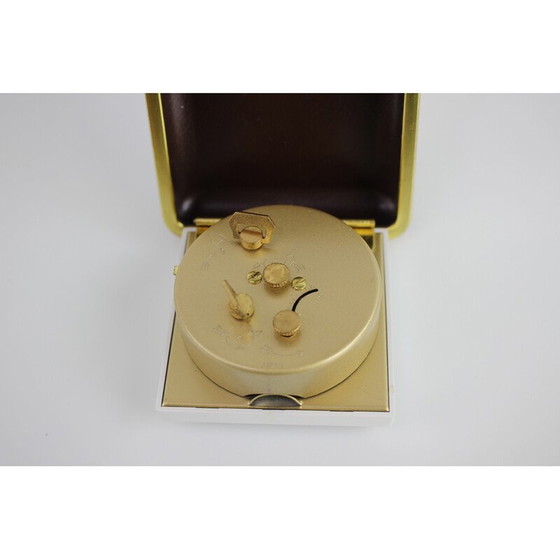 Image 1 of Vintage wind-up alarm clock for Rhythm, Czechoslovakia 1960