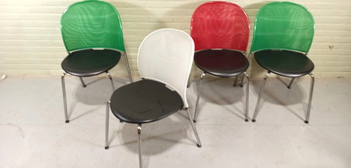 4x Christoph Hindermann Orta stoelen