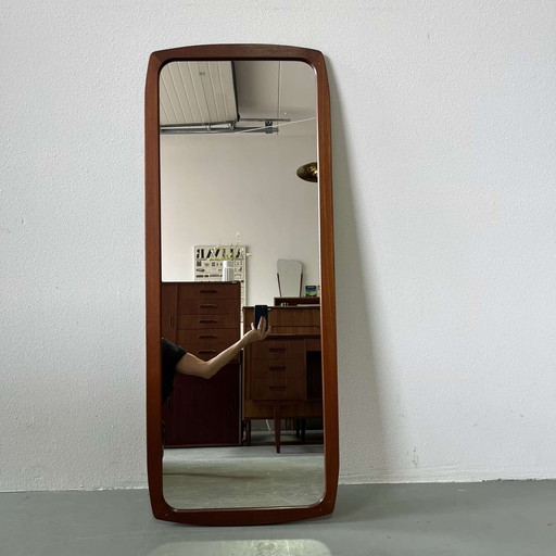 Miroir vintage danois en teck