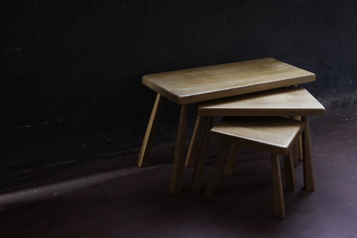 Brutalist nesting tables