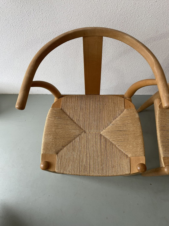 Image 1 of 4x Danish paper cord chair