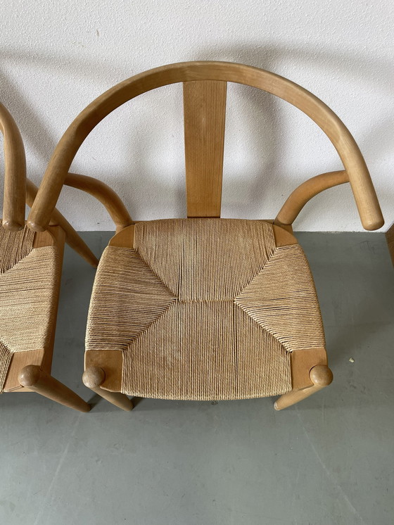 Image 1 of 4x Danish paper cord chair