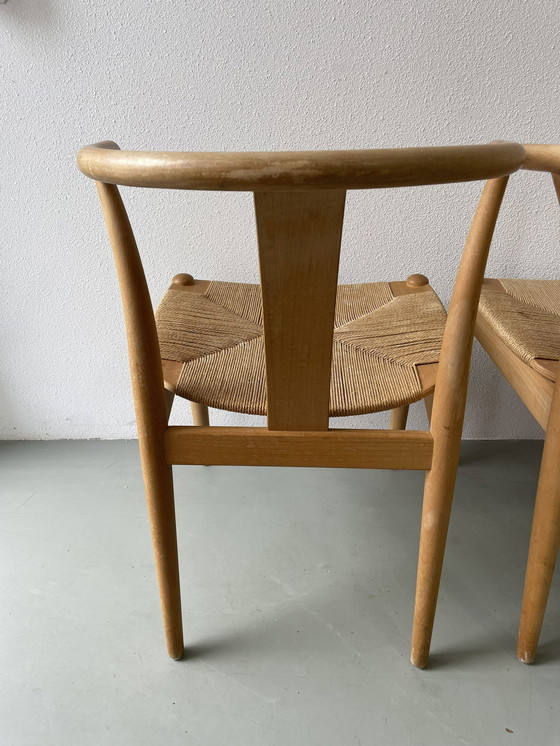 Image 1 of 4x Danish paper cord chair