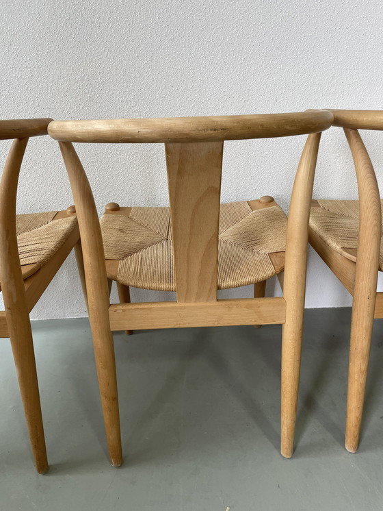 Image 1 of 4x Danish paper cord chair