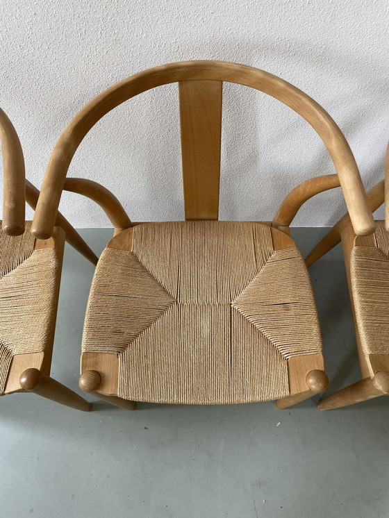 Image 1 of 4x Danish paper cord chair