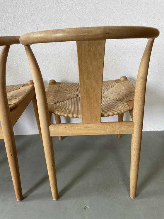 Image 1 of 4x Danish paper cord chair