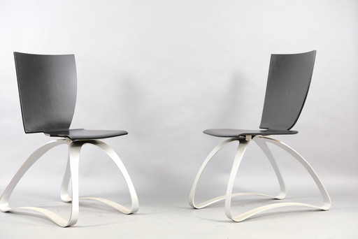 Asymmetrical chairs by Wilde + Spieth, set of 2