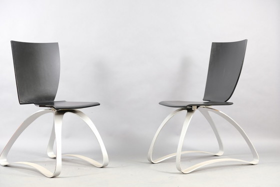 Image 1 of Asymmetrical chairs by Wilde + Spieth, set of 2