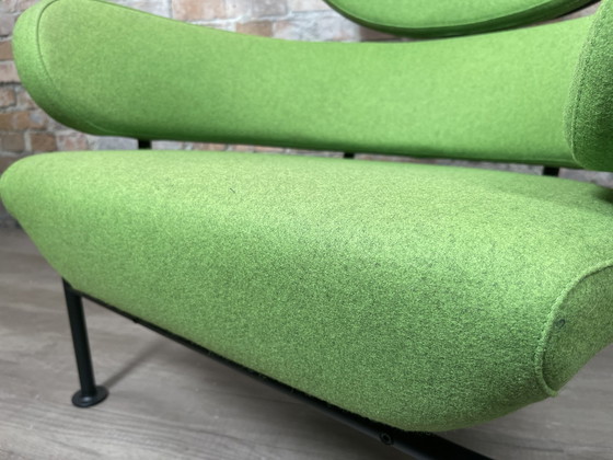 Image 1 of Cassina 836 Tre Pezzi green armchair