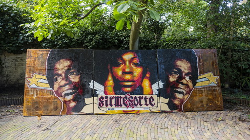 Claus Costa Art de rue brésilien Diana Ross Michael Jackson