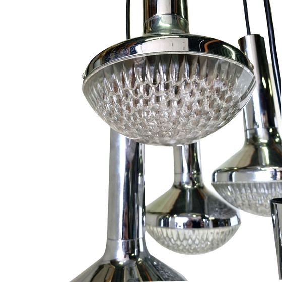 Image 1 of Space age chrome cascade lamp