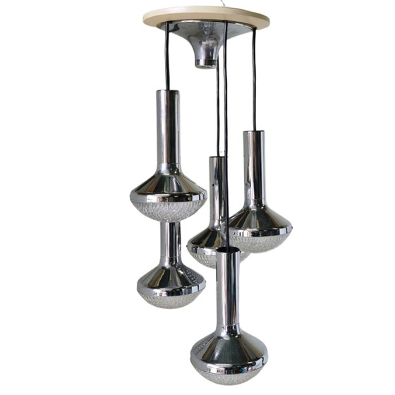 Image 1 of Space age chrome cascade lamp