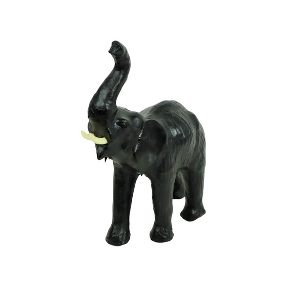 Image 1 of Elefante in pelle nera vintage