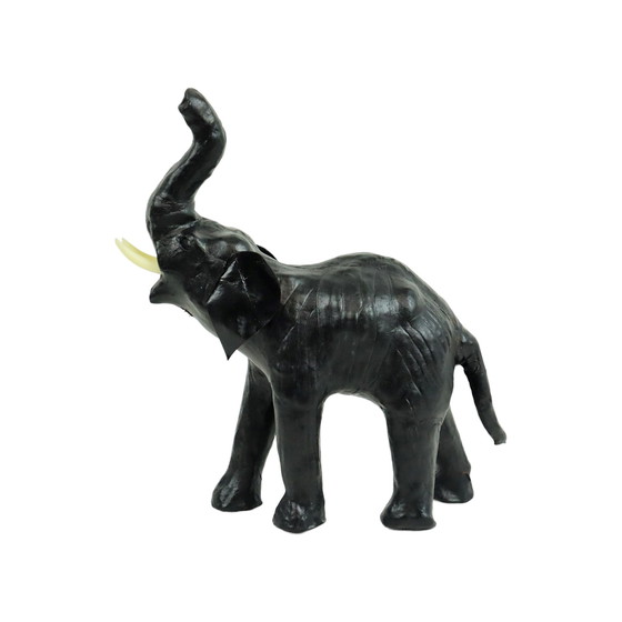 Image 1 of Elefante in pelle nera vintage