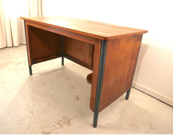 Image 1 of Jean Prouvé Writing Table or Desk  for Lycée Nancy