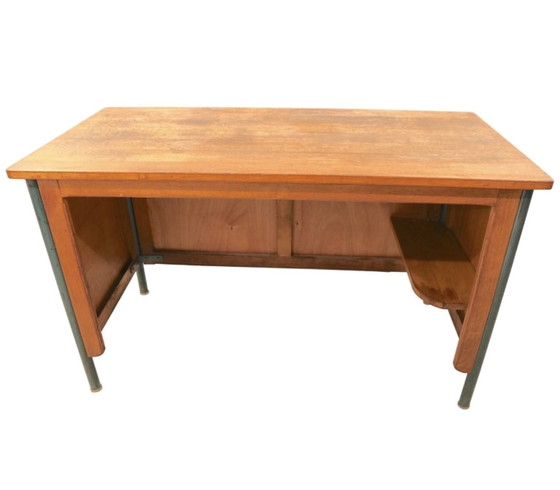 Image 1 of Jean Prouvé Writing Table or Desk  for Lycée Nancy