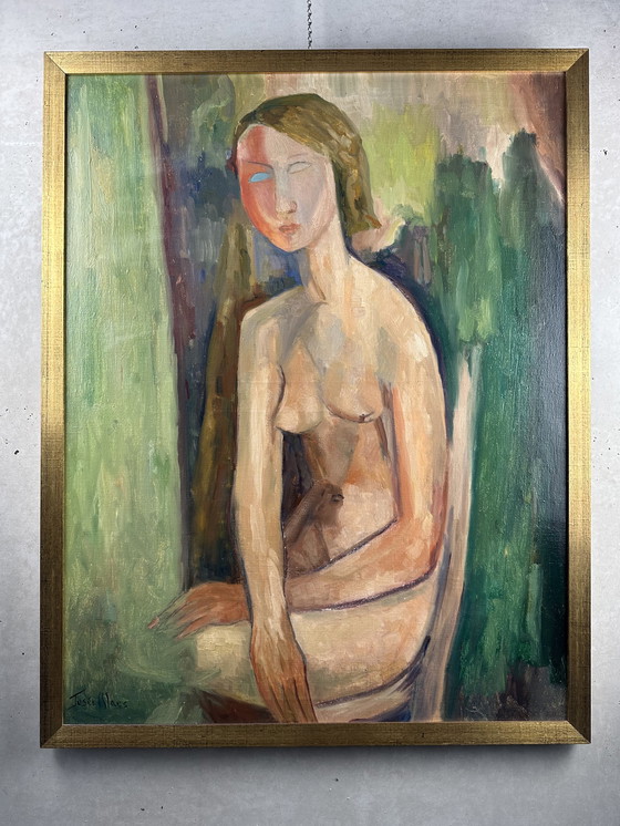 Image 1 of Female nude - oil painting