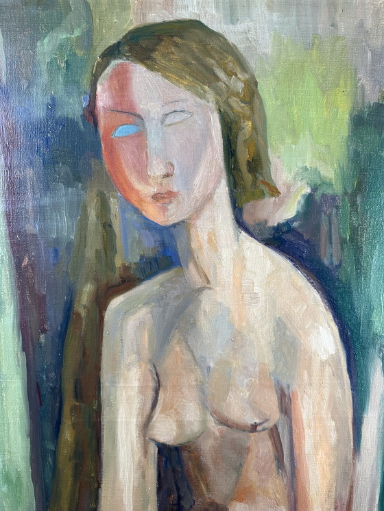 Image 1 of Female nude - oil painting