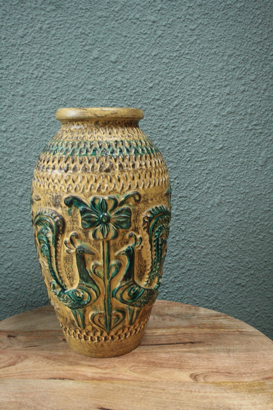 Image 1 of Germany vase with peacocks