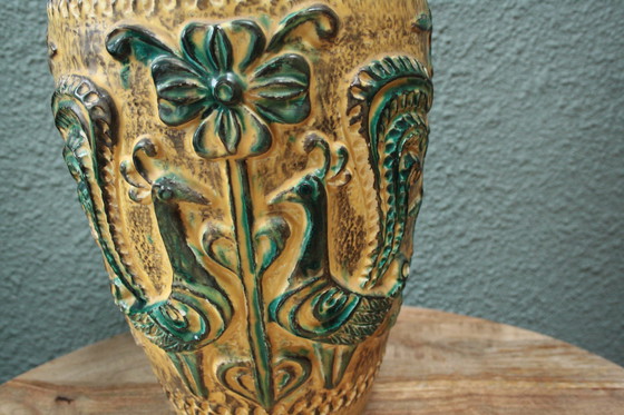 Image 1 of Germany vase with peacocks