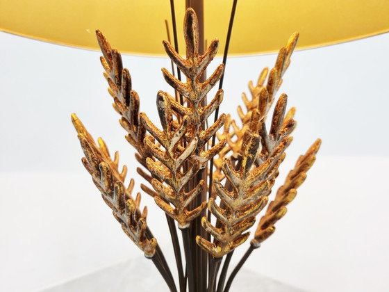 Image 1 of Vintage sheaf of wheat table lamp