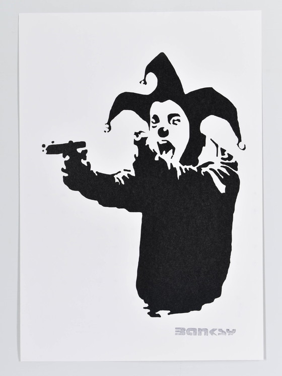 Image 1 of (Après) Banksy - Clown fou