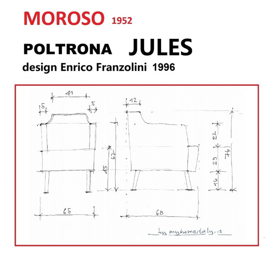 Image 1 of 2x Moroso Bellissimo Enrico Franzolini chair