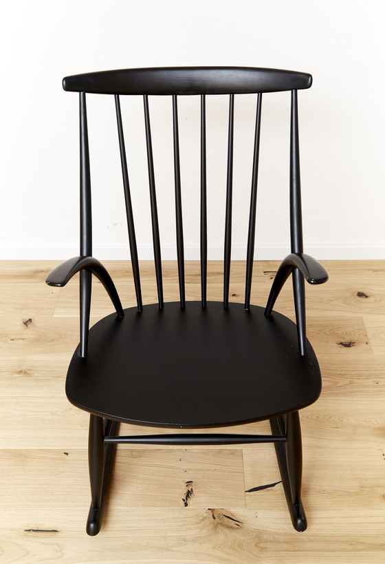 Image 1 of Illum Wikkelso Rocking Chair "IW3" for Niels Eilersen