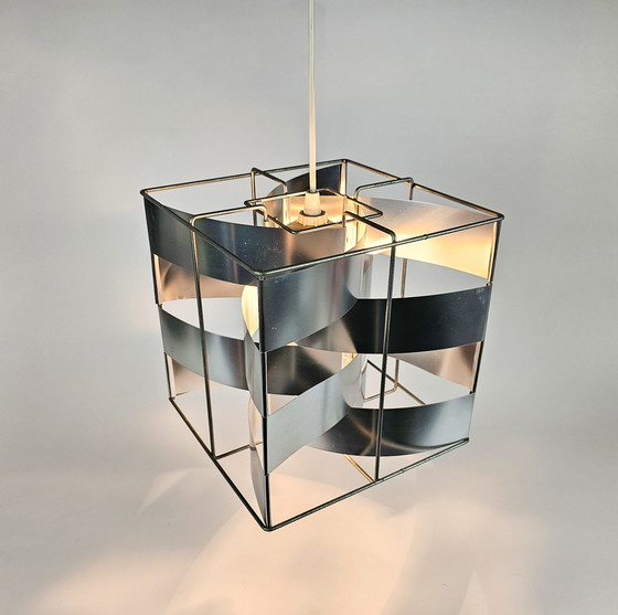 Image 1 of Max Sauze studio - design Max Sauze - Aluminium - hanging lamp - hanging lamp - 1970's