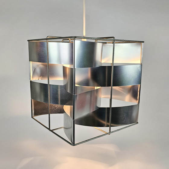 Image 1 of Max Sauze studio - design Max Sauze - Aluminium - hanging lamp - hanging lamp - 1970's