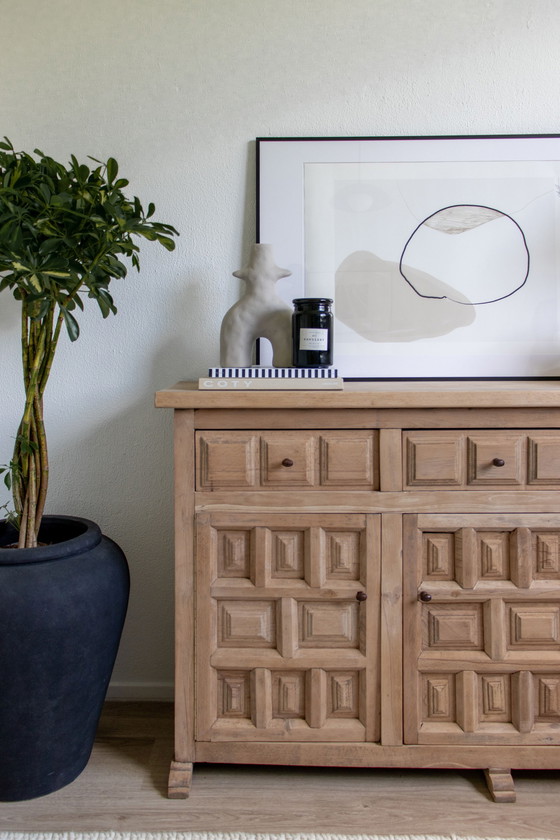 Image 1 of Brutalist spanish sideboard credenza