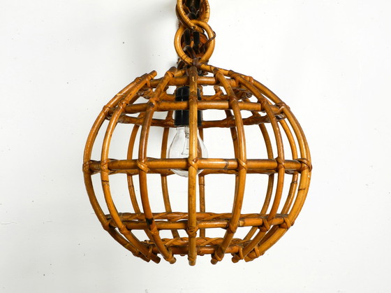 Image 1 of Mid Century Modern bamboo wall lamp