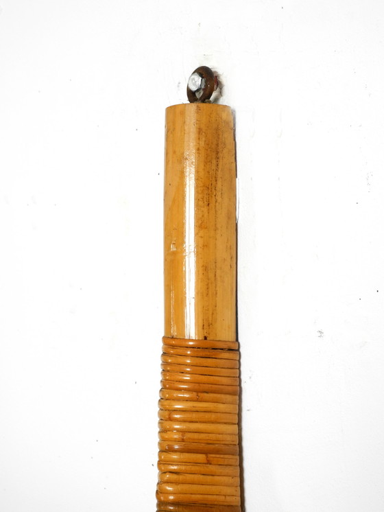 Image 1 of Mid Century Modern bamboo wall lamp